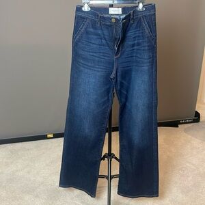 Evereve dark wash trouser jean